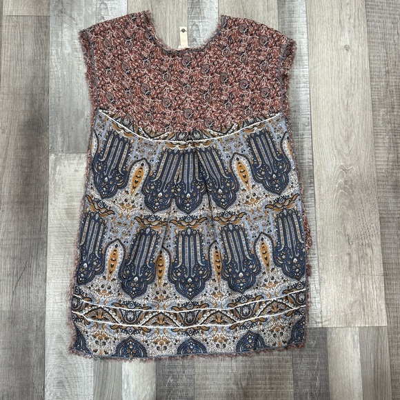 Burning Torch Women's Gray Summer Palace Silk Popover top ❤️ - Picture 5 of 10